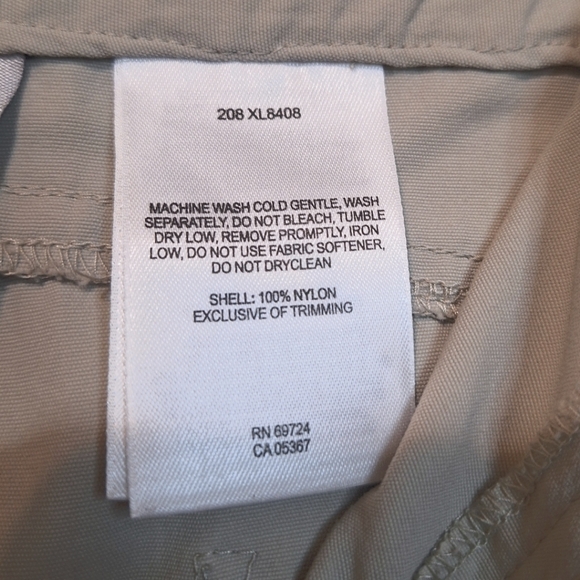 Columbia convertible titanium omni dry beige cargo pants size 10 long - Picture 4 of 10